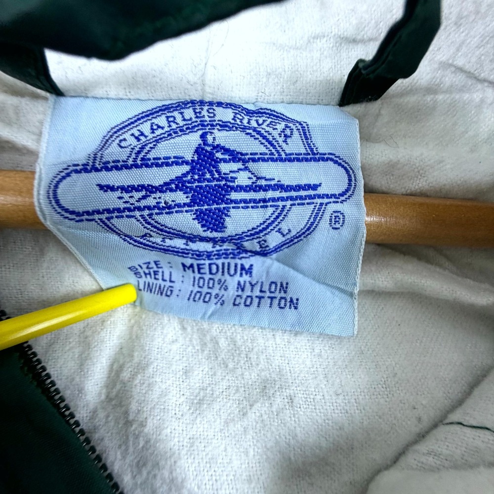 Vintage Charles River Apparel Hilton Head Island Anorak Jacket Mens Green Medium - Picture 4 of 6